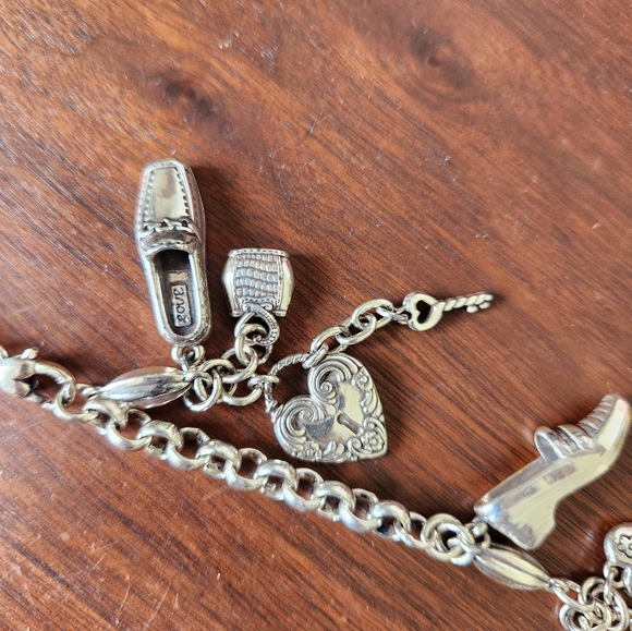 BRIGHTON PURSE/SHOE/HEART CHARM NECKLACE 34" - Picture 3 of 5